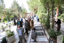 گزارش تصویری مراسم عطرافشاني و غبارروبي گلزار شهدا